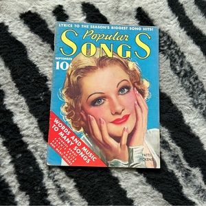 September 1936 Popular Songs Magazine